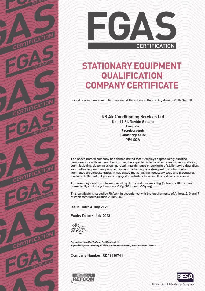 RS-AIR-FGAS-Certification